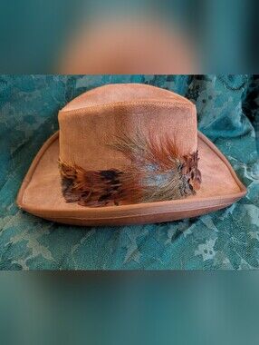 United Hatters, Cap & Millinery Workers Leather-Like Cowboy Hat With Side Snap